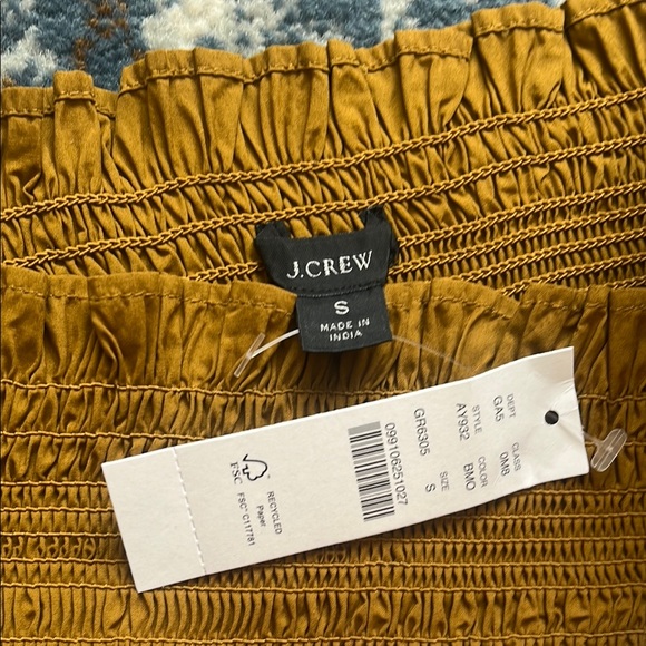 NWT J. Crew Golden Strapless Dress - Picture 2 of 2